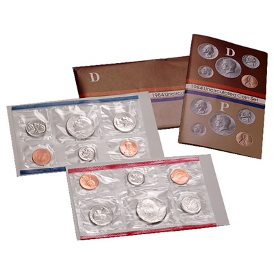 1984 United States Mint Uncirculated Coin Set (P & D)